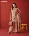 K 1170 By Naisha Roman Jacquard Plazzo Suits 
